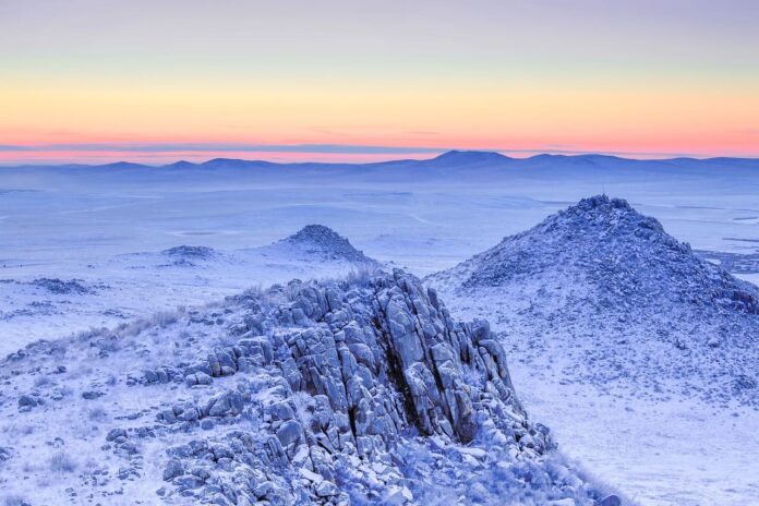 Mongolia Cold Landscape